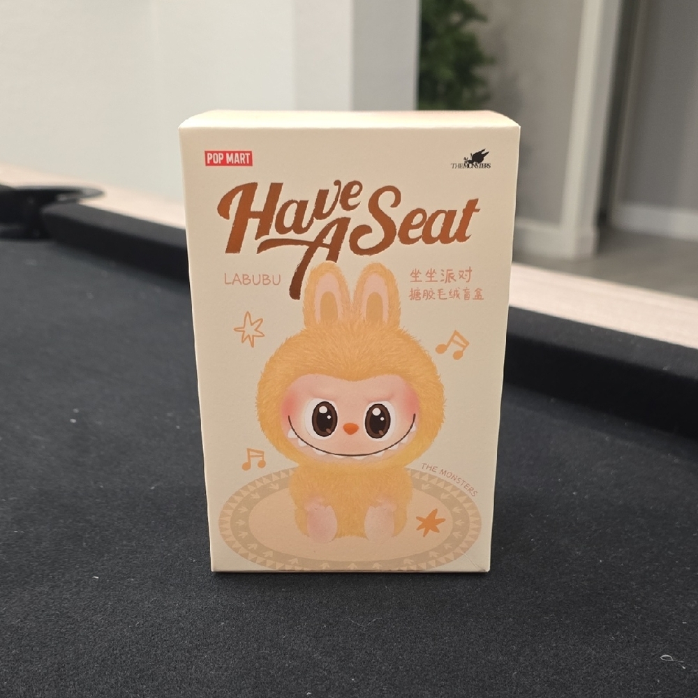 Labubu Have A Seat Plush Toy - Cream